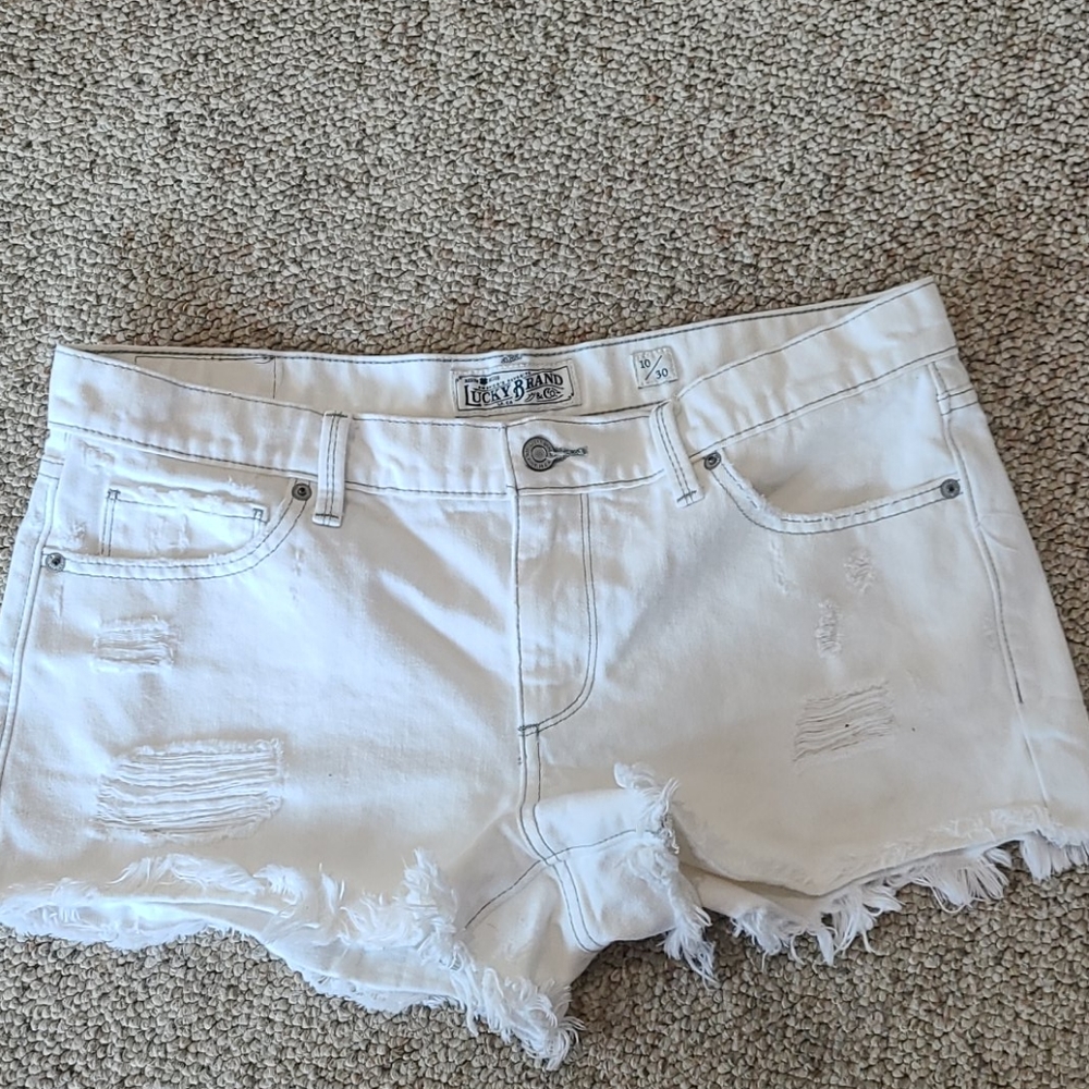 Lucky Brand Jeans Shorts, White